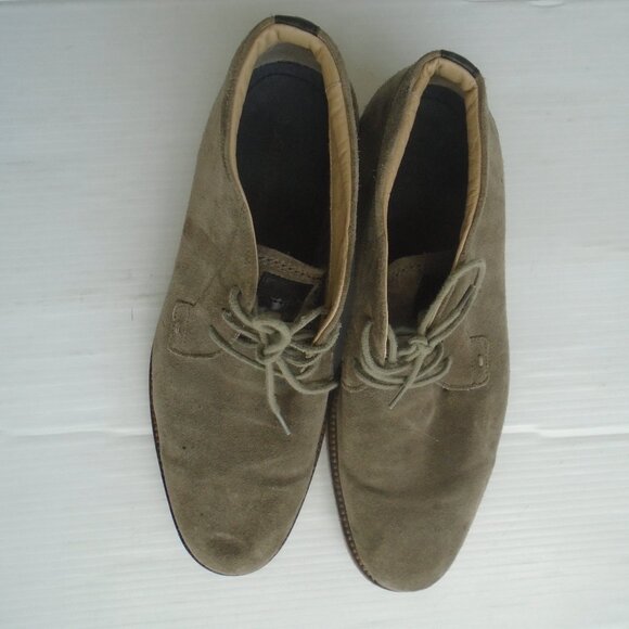 Hugo Boss Orange Mens Suede Chukka Boots Size 10 Grey main image 4